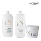 Shampo+acondicionador+mascarilla Alfaparf Diamond Litro Ilum