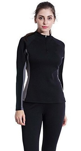 Camisa De Manga Valentina Womens Hot Thermo Body Shaper