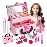 Set De Maquillaje Niña Lavable 33 Piezas Juguetes Para Niñas