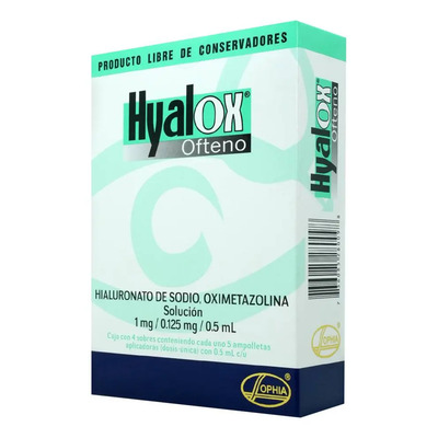 Hyalox Ofteno Solución, 20 Ampolletas 0,5 Ml | Envío gratis