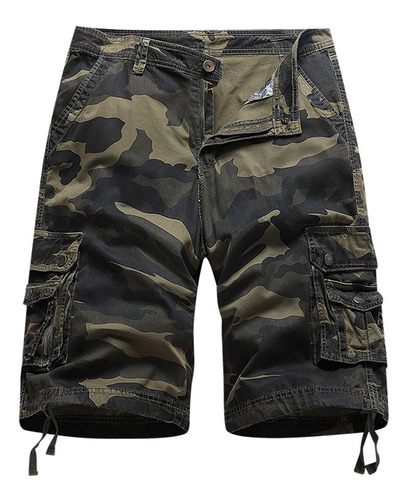 Short De Verano De Moda Para Exterior Para Hombre, Camuflado