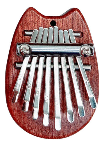 Instrumento Musical De Piano Mini Kalimba, 8 Tonos, De Mader