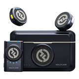 Sistema Microfone Lapela Hollyland Lark M2 Wireless Câmeras Cor Preto