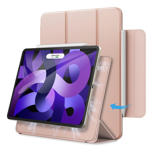 Jetech Funda Magnética P/ iPad Air 5ta 4ta Gen De 10,9 Rosa