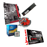 Kit 1155 Intel I3 2120 H61 Upgamer 8 Gb M + 128 Gb Ssd Nvme