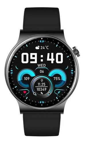 Ryscom Reloj Inteligente Circular Smartwachth Android Llamada Messan Whatsap Pantalla Completa Responde Llamadas Bluetooth Notificaciones Fondos Intercambiables Frecuencia Cardíaca Deportivo Negro