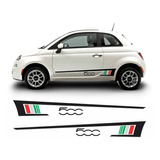 Adesivo Faixa Lateral Fiat 500 Italia Sport Personalizado 31