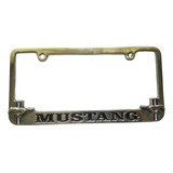 Mustang Par Portaplacas Metalico Caballo Bandera Par