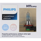 Iluminación Automotriz Philips H11 Crystalvision Platinum Up