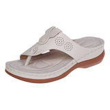 Youmu Clip Toe Zapatos Mujeres Fondo Plano Playa Sandalias