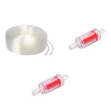 2 Válvula Anti Retorno + 3metros Mangueira Silicone Aquário 