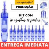 Kit 12 Agulhas Ponteiras Caneta Dermopen 12/36 Ou 42 Pontas 