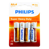 Caja 48 Pilas Baterias Phillips Aa ( Doble A) Extra Vida Zinc 