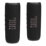 Jbl Flip 6 Altavoces Bluetooth Portátiles Negros (pack De 2)