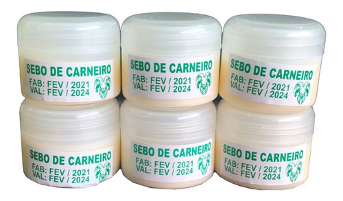 Sebo De Carneiro Puro Kit C/ 6 Unidades Pronta Entrega 