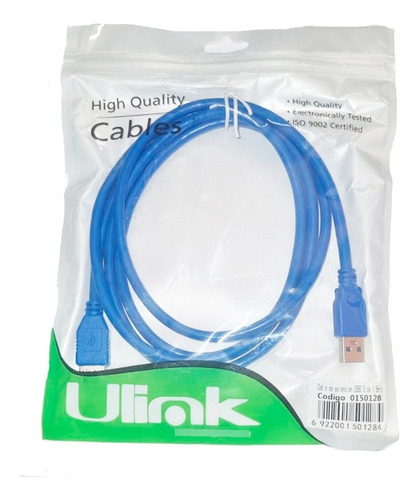 3 Cable Extension Usb 3.0 Macho/hembra De 1.8mts Ulink