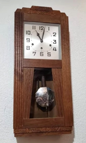 Reloj Pared Soneria 3 Cuerdas Hau (junghans) Art Deco