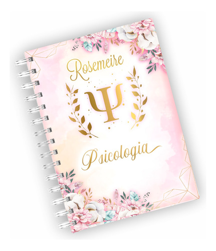 Agenda Psicologia Feminina Personalizada Com Nome