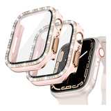 2 Fundas Bling Para Apple Watch Series 3/2/1 45mm - Rosa