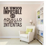 Vinyl Decorativo Frase Motivadora Pegatina Calcomanía Pared