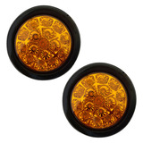 Juego De Faros Led Traseros Camion 24v Ambar Poli 26282