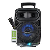 Bocina Bluetooth Grande Luz Led Microfono Tws 8 PuLG Control