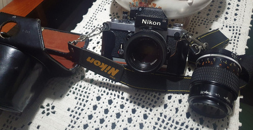 Câmera Nikon F2 + Nikkor 50mm 1.4 Série + Lente Nikkor 105mm