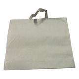 Bolsa De Friselina Tela Eco Blanca/beige 45x40x10 X 10 Unid.