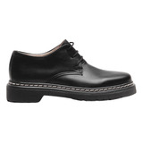 Zapato Mujer Acordonado Oxfords Negro - Aster