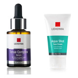 Kit Tense Complex Serum + Aqua Shot Face Cream Lidherma