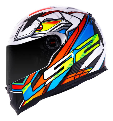 Capacete Moto Ls2 Classic Ff358 Xdron Neon Esportivo