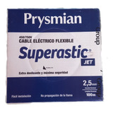 Cable Unipolar Prismian De 2, 5 Mm Por 50 Metros 