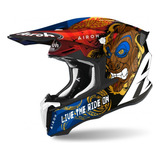 Casco De Motocross Airoh Twist 2.0 Tiki Gloss