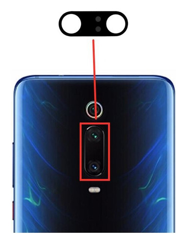 Visor Lente Vidrio Repuesto Camara Xiaomi Mi 9t Pro