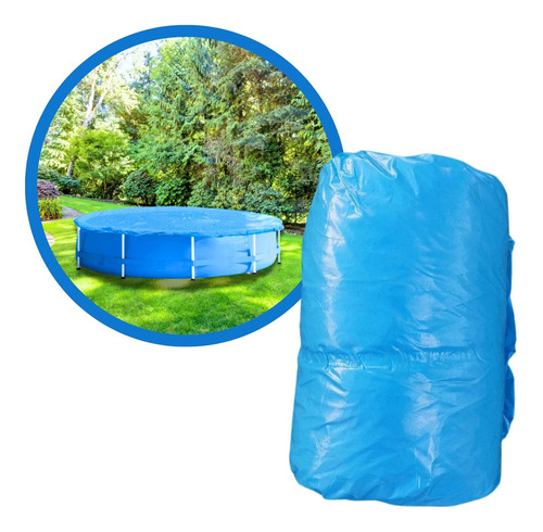 Cubrepileta Para Intex Estructural 3.05 Redonda Con Elastico