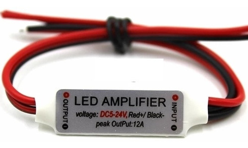 Amplificador Repetidor Tira Led Unicolor - 12-24v 12a Slim