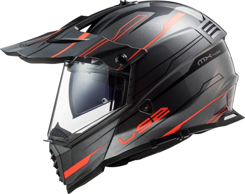 Casco Moto Ls2 Mx 436 Pioneer Evo Knight  Doble Visor