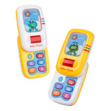 Teléfono Celular Rana Sol Juguete Luces Bebe Niño + Baterias