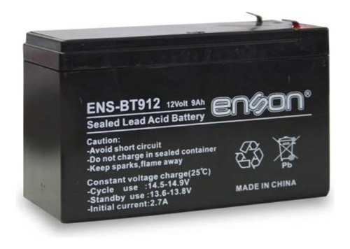 Bateria De Respaldo 12v 9 Ah Enson Ens-bt912
