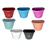 30 Vaso Parede Meia Lua Jardim Vertical 3l Cores A Escolher