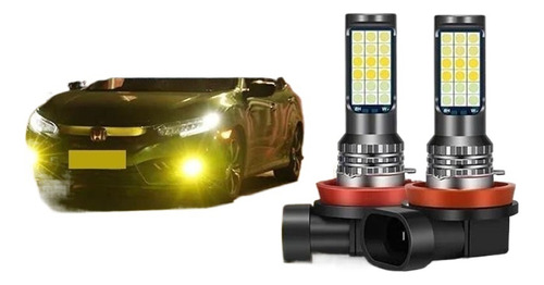 Kit Focos Led H11 H8 H7 Tricolor Faro Coche Niebla Luz Hb3