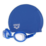 Set De Goggles Y Gorra Arena Para Natación Adulto Y Niño