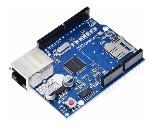 Ethernet Shield W5100 Módulo Para Arduino Com Slot Sd Card