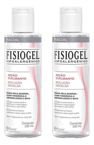 2 Solução Micelar Facial Fisiogel A.i Ação Calmante 200ml