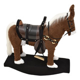 Brinquedo Cavalo Cavalinho Balanço Lindo Para Crianças 2 A 5 Cor Marrom