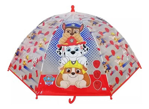 Paw Patrol Paraguas 17 PLG Color Rojo Diseño De La Tela Estampado