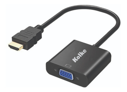 Adaptador Hdmi / Vga Kolke Kca-428 Ps4 Ps3 Proyector Monitor