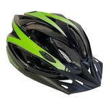 Capacete Bicicleta Mtb Speed Ciclismo Elleven Com Pisca Led Cor Preto/neon Tamanho M (54 - 57cm)