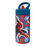 Botella Sport Infantil Escolar Spiderman Antiderrame 420ml