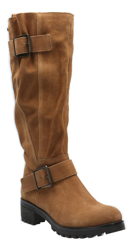 Bota Cuero Mujer Ester Café Hush Puppies